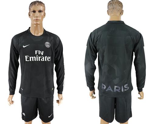 Paris Saint-Germain Blank Sec Away Long Sleeves Soccer Club Jersey - Click Image to Close